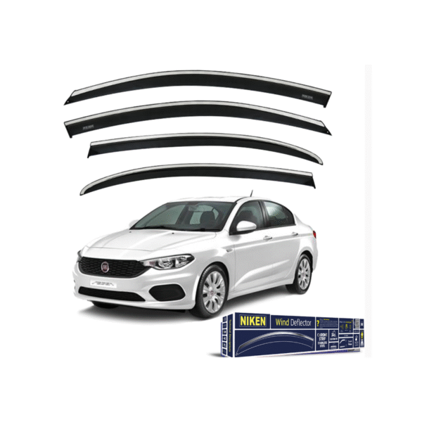 Fiat Egea Kromlu 2016-Sonrası Cam Rüzgarlığı 4'lü