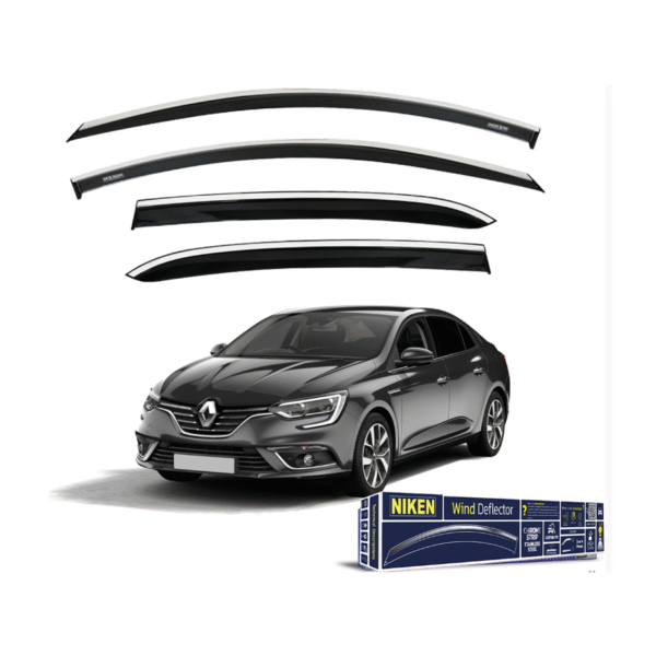 Renault Megane 4 Kromlu 2016-Sonrası Cam Rüzgarlığı 4'lü