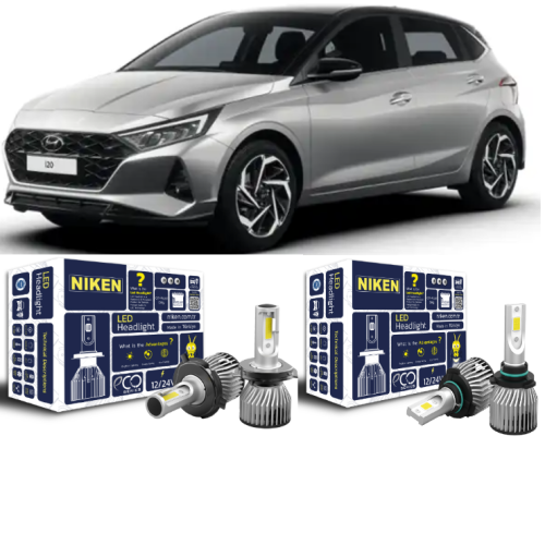 adsiz Hyundai İ20 2020-Sonrası Far-Sis Eco Led Takımı - Görsel 1