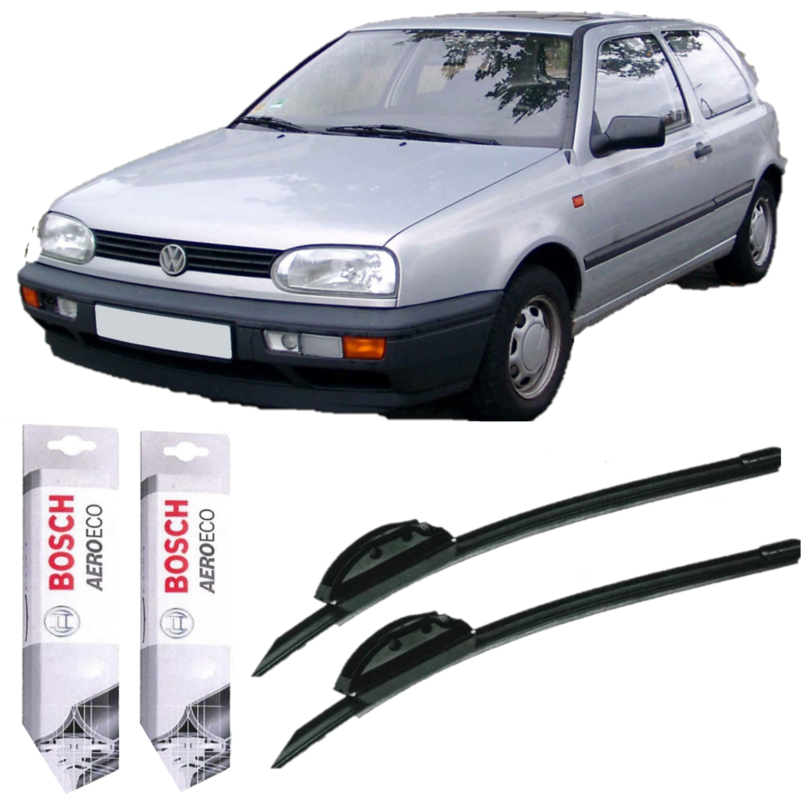 boschvolkswagen-golf-3-1992-1997-bosch-1c255e Volkswagen Golf 3 1992-1997 Bosch Aeroeco Silecek Takımı - Görsel 1