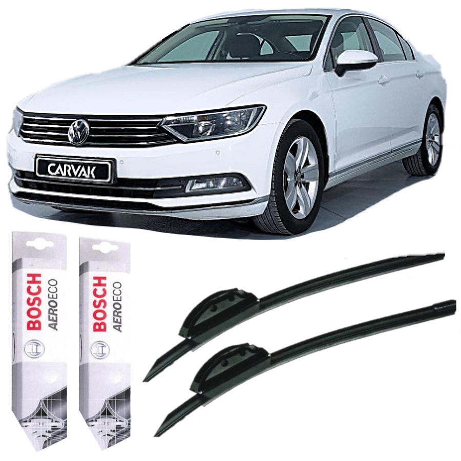 boschvolkswagen-passat-2015-2018-bosch-408e-b Volkswagen Passat (2015-2018) Bosch Aeroeco Silecek Takımı - Görsel 1