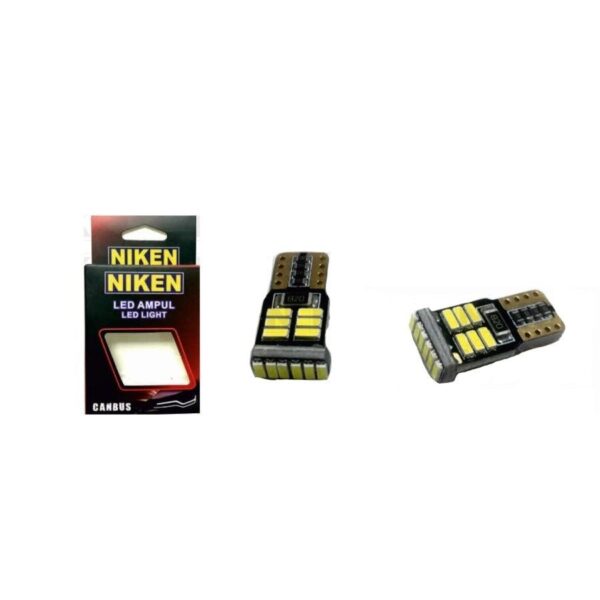 Niken T10 W5W 18 Ledli Mini Tavan/Park/Palaka/İç Aydınlatma Led Ampulü