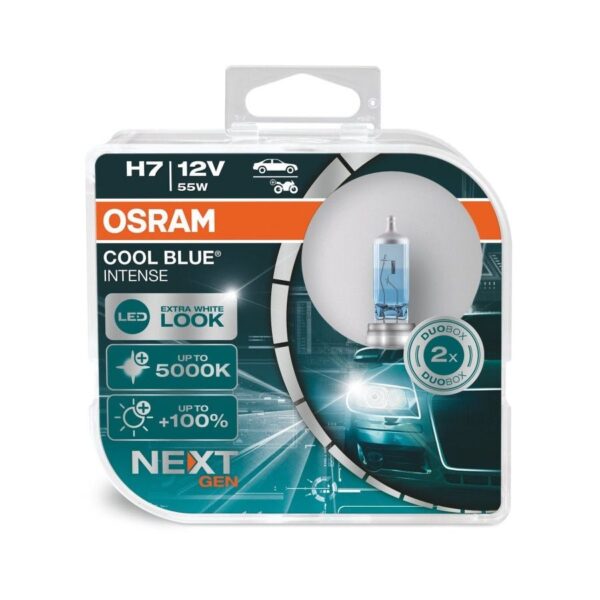 Osram % 100 Fazla Işık 5000 Kelvin H7