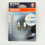 Osram T10 Wy5W Krom Kaplama Sarı Işık