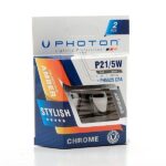 Photon P21/5W Chrome 12V 1016 Çift Duy Amber Ampul - Görsel 3