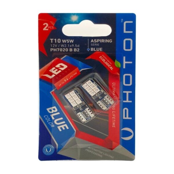 Photon T10 Mavi W5W 12V Canbus 12Smd Led