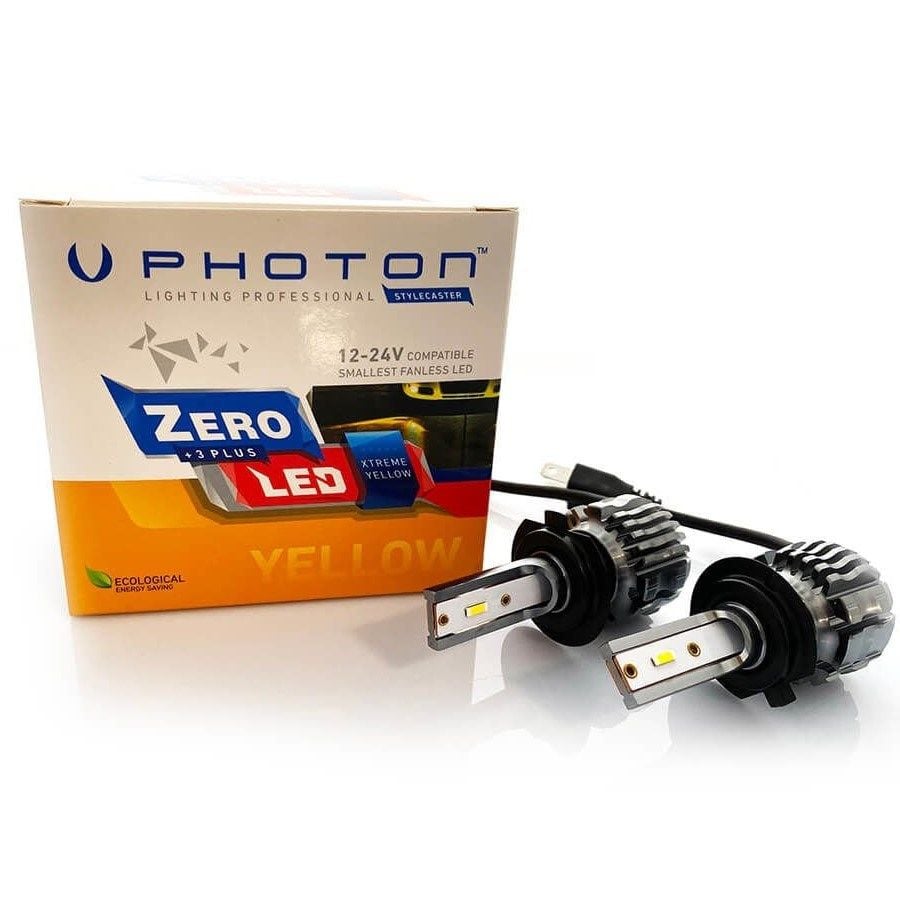 photonzero-h7-civciv-sari-3-plus-fansi-c9c-42 Zero H7 Civciv Sarı +3 Plus Fansız Led 12V-24V - Görsel 1