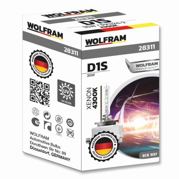 Wolfram D1S Xenarc 4300K Kahverengi Çubuk