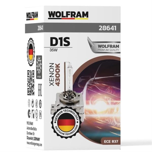 Wolfram D1S Xenarc 4300K Ultraviolet +%30 Fazla Gün ışığı