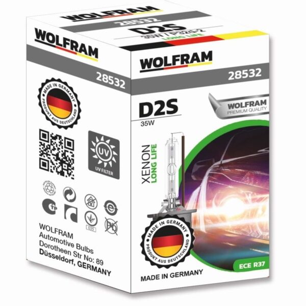 Wolfram D2S Xenarc 4300K Uzun Ömür Gün Işığı