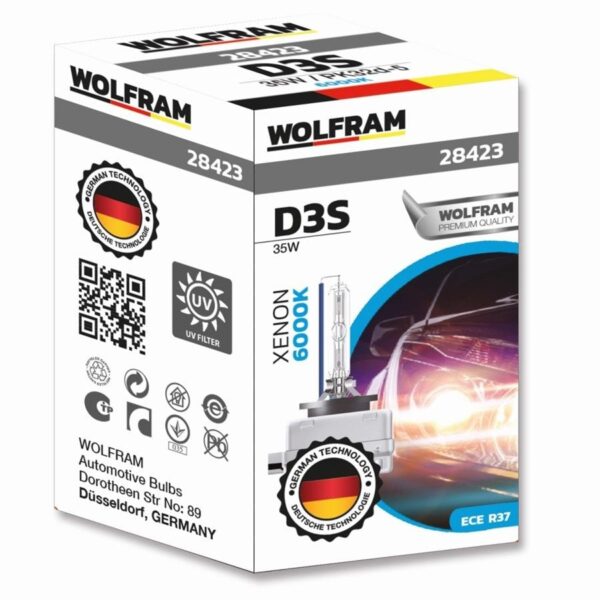 Wolfram D3S Xenarc 6000K Beyaz Ampul