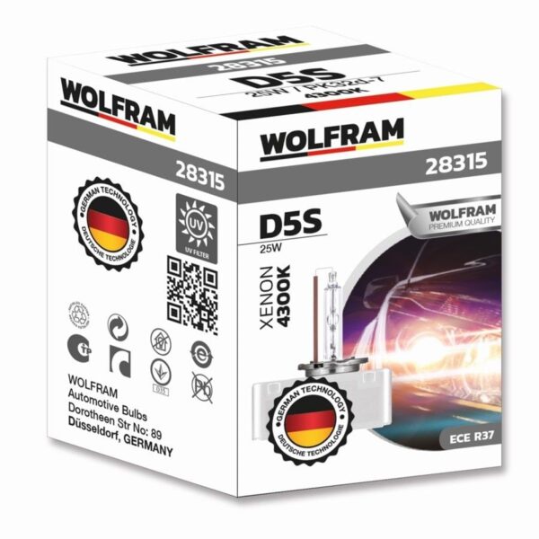 Wolfram D5S Xenarc 4300K Kahverengi Çubuk