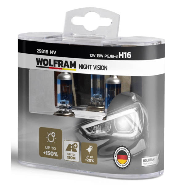 Wolfram H16 Nıght Vısıon +150% Fazla + 20% Beyaz Işık