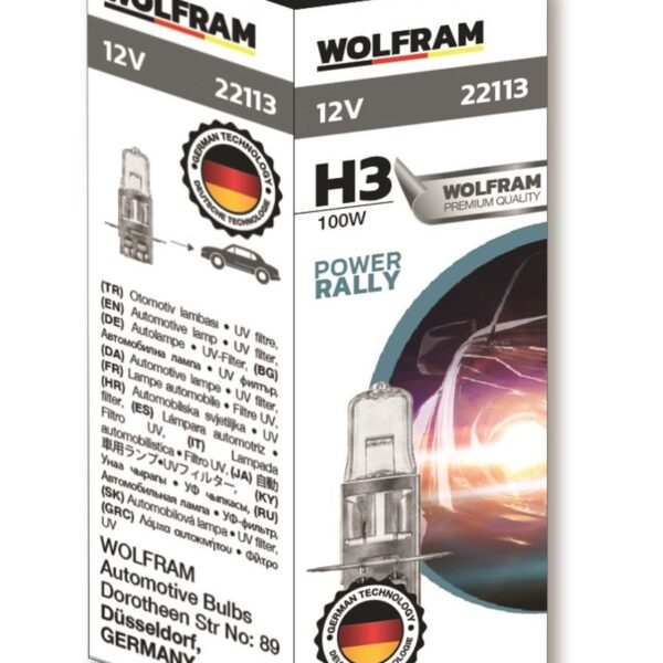 Wolfram H3 Standart Işık Yüksekwatt Ampul