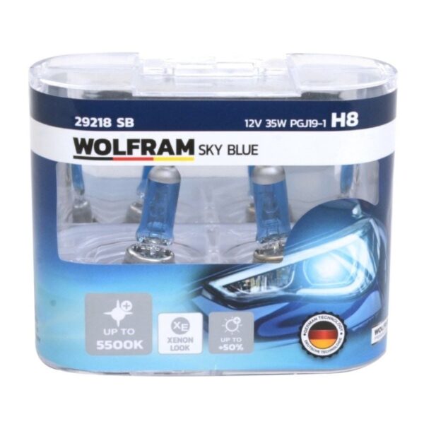 Wolfram H8 Sky Blue Beyaz Işık