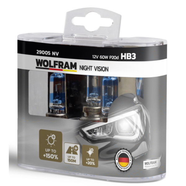Wolfram Hb3-9005 Nıght Vısıon +150% Fazla + 20% Beyaz Işık