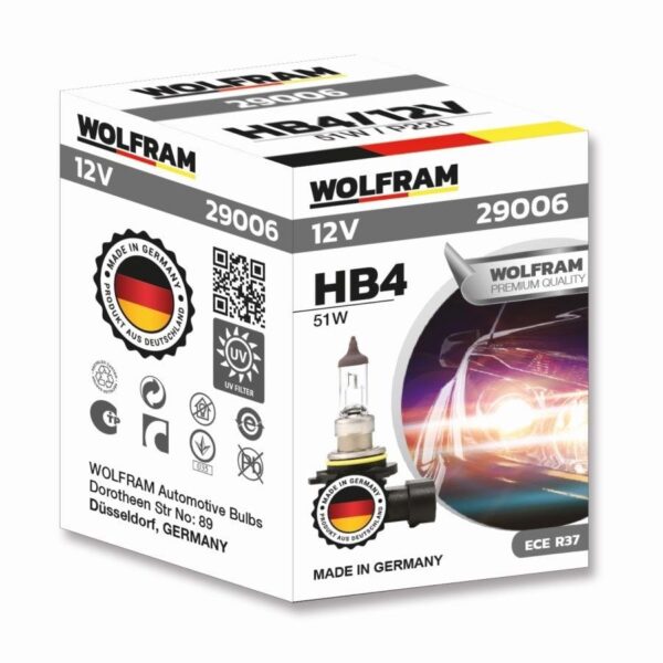 Wolfram Hb4-9006 Standart Işık