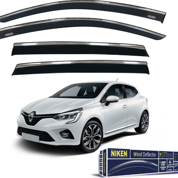 Renault Clio 5 2020-Sonrası Kromlu Cam Rüzgarlığı 4'Lü