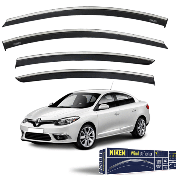 Renault Fluence 2009-Sonrası Kromlu Cam Rüzgarlığı 4'Lü