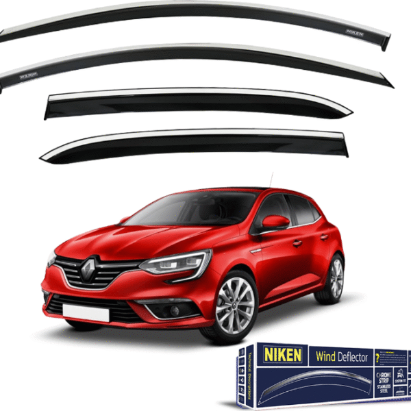 Renault Megane 4 Hb 2016-SonrasıKromlu Cam Rüzgarlığı 4'Lü